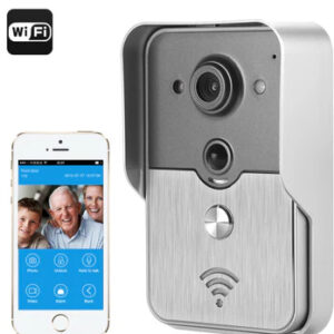 Wireless Video Door Phone Intercom System: Mobile iPhone + Android Support, Night Vision