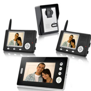 Video Door Phone Camera Intercom Security System: Night Vision with 3 Wireless Portable Receiver: Home, Office
